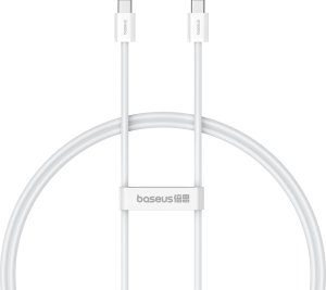 Baseus Kabel przewód USB-C 30W PD 480Mb/s Superior Series ll 1m biały Kabel przewód USB-C 30W PD 480Mb/s Superior Series ll 1m biały 1