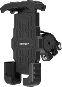 Choetech Uchwyt rowerowy motocyklowy na telefony 4.7-7'' na kierownicę czarny Uchwyt rowerowy motocyklowy na telefony 4.7-7'' na kierownicę czarny 2