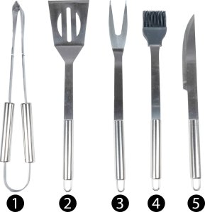 Maltec Sztućce do Grillowania w Etui z Rączką 5szt 11