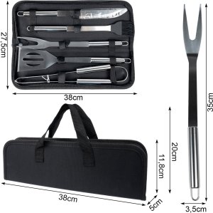 Maltec Sztućce do Grillowania w Etui z Rączką 5szt 2