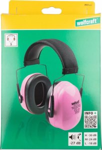 Wolfcraft Nauszniki dla dzieci, różowe Wolfcraft 5