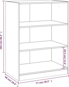vidaXL vidaXL Szafka garderobiana, czarna, 77x48x102 cm 10