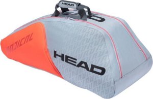 Head Torba tenisowa Head Radical 9R Supercombi szaro-pomarańczowa 283511 1