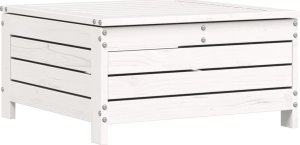 vidaXL vidaXL 7-cz. zestaw wypoczynkowy do ogrodu, biały, lite drewno sosnowe 8