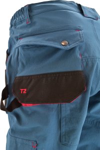 AWTools AWTOOLS SPODNIE SPODENKI ROBOCZE ODPINANE NOGAWKI T2/ PETROL/ XL 3