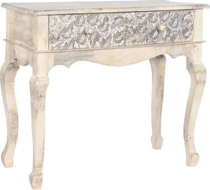 DKD Home Decor Console DKD Home Decor Biały Drewno mango 91 x 42 x 81 cm 1