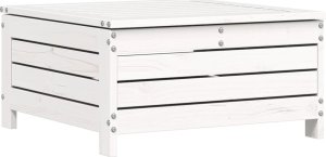 vidaXL vidaXL 7-cz. zestaw wypoczynkowy do ogrodu, biały, lite drewno sosnowe 8