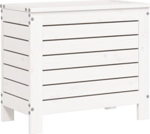 vidaXL vidaXL 7-cz. zestaw wypoczynkowy do ogrodu, biały, lite drewno sosnowe 10