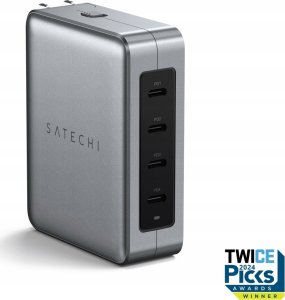 Ładowarka Satechi Ładowarka sieciowa podróżna Satechi 4-Port GaN Travel Charger US, UK, EU, AS 4xUSB-C 140W 8