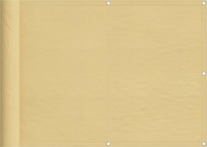 vidaXL vidaXL Parawan balkonowy, piaskowy, 75x800 cm, 100% poliester Oxford 2