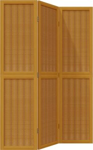 vidaXL vidaXL Parawan pokojowy, 3-panelowy, lite drewno paulowni 2