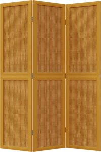vidaXL vidaXL Parawan pokojowy, 3-panelowy, lite drewno paulowni 4