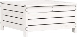 vidaXL vidaXL 6-cz. zestaw mebli ogrodowych, biały, drewno sosnowe 7