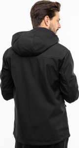 Kurtka męska 4f Kurtka przejściowa softshell z kapturem męska 4F M224 czarna 4FWSS24TSOFM224 20S S 2