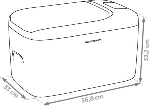 Lodówka turystyczna Berdsen Lodówka kompresorowa turystyczna Icemax 401 21 litry - biała 7