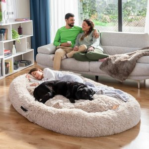 InnovaGoods Legowisko dla psa i ludzi | Human Dog Bed XXL InnovaGoods Beige 1