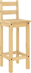 vidaXL vidaXL Krzesła barowe, 2 szt., lite drewno sosnowe 4