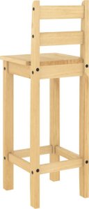 vidaXL vidaXL Krzesła barowe, 2 szt., lite drewno sosnowe 7
