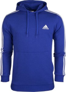 Adidas Bluza męska adidas Essentials 3-Stripes Hoodie niebieska HL2228 L 1