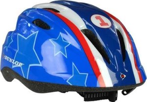 Dunlop Kask na rower rolki hulajnogę dziecięcy regulowany Dunlop niebieski 48-52cm 2