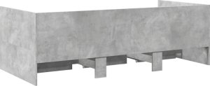 vidaXL vidaXL Łóżko dzienne z szufladami, szarość betonu, 100x200 cm 6