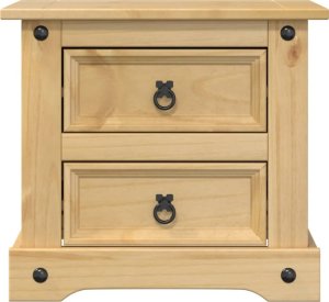 vidaXL Szafka nocna Corona, 53x39x50 cm, lite drewno sosnowe 4