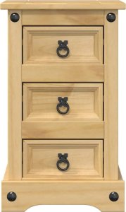 vidaXL Szafka nocna Corona, 35x32,5x58 cm, lite drewno sosnowe 4