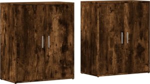 vidaXL vidaXL Szafki, 2 szt., przydymiony dąb, 60x31x70 cm 2