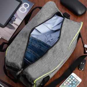 Bellugio Torba podróżna na bagaż samolotowy torba fitness sportowa weekend siłkę szara GR-7800 2