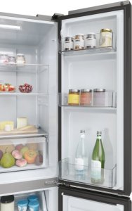 Lodówka Haier Lodówka kombinowana Haier HCR3818ENMM 182 Stal 14