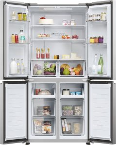 Lodówka Haier Lodówka kombinowana Haier HCR3818ENMM 182 Stal 2