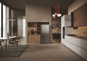 Lodówka Haier Lodówka kombinowana Haier HCR3818ENMM 182 Stal 44