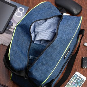 Bellugio Torba podróżna na bagaż samolotowy torba fitness sportowa weekend siłkę niebieska GR-7801 2