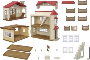 Sylvanian Families Red Roof Country Home Miniaturowy Dom Królik 2