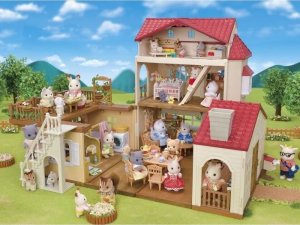 Sylvanian Families Red Roof Country Home Miniaturowy Dom Królik 5