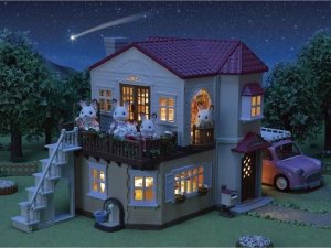 Sylvanian Families Red Roof Country Home Miniaturowy Dom Królik 6