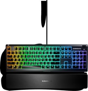 Klawiatura SteelSeries Klawiatura mechaniczna APEX 3 Czarny francuski AZERTY 22