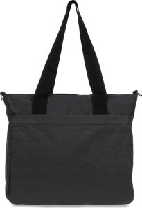 Bellugio Damska Torebka lekka listonoszka Bellugio A4 na ramię do pracy shopperka czarna J38 4