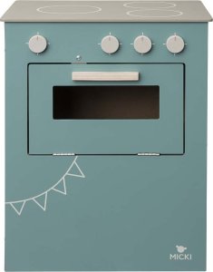 Micki Niebieska kuchnia drewniana dla dzieci piekarnik Micki 3