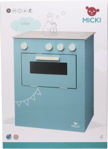 Micki Niebieska kuchnia drewniana dla dzieci piekarnik Micki 7