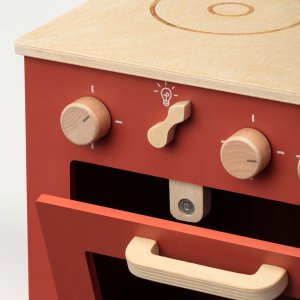 Micki Kuchnia drewniana dla dzieci piekarnik Micki Premium czerwona 2