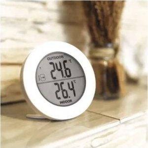 Emos Termometr bezprzewodowy bateryjny Emos E0129 komunikacja radiowa do 80m biały 7