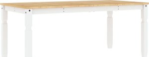 vidaXL Stół jadalniany Corona, biały, 180x90x75 cm, drewno sosnowe 6