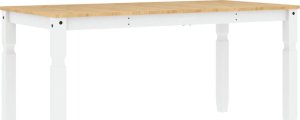 vidaXL vidaXL Stół jadalniany Corona, biały, 160x80x75 cm, drewno sosnowe 2