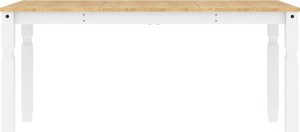 vidaXL vidaXL Stół jadalniany Corona, biały, 160x80x75 cm, drewno sosnowe 4