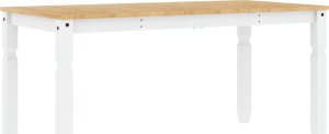vidaXL vidaXL Stół jadalniany Corona, biały, 160x80x75 cm, drewno sosnowe 6