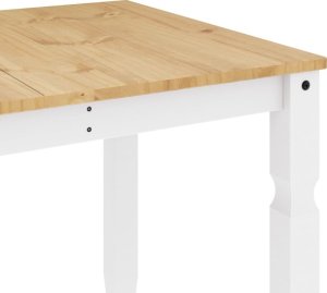 vidaXL vidaXL Stół jadalniany Corona, biały, 160x80x75 cm, drewno sosnowe 7