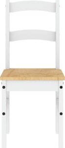 vidaXL vidaXL Krzesła stołowe, 2 szt., białe, 40x46x99 cm, drewno sosnowe 4