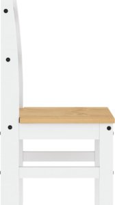 vidaXL vidaXL Krzesła stołowe, 2 szt., białe, 40x46x99 cm, drewno sosnowe 6