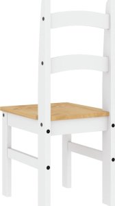 vidaXL vidaXL Krzesła stołowe, 2 szt., białe, 40x46x99 cm, drewno sosnowe 7